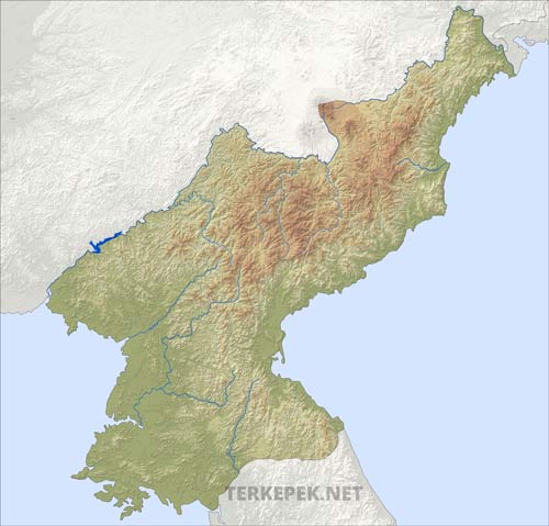 Észak-Korea felszíne