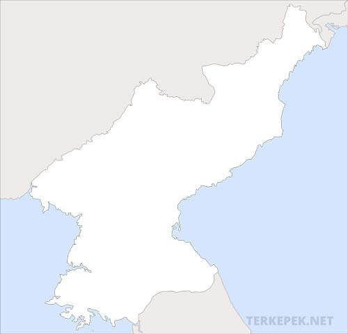 Észak-Korea vaktérkép